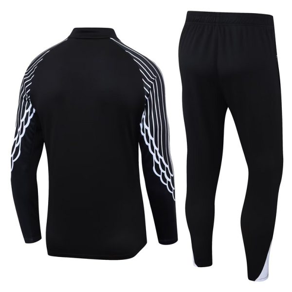 25/26 PSG Black Half Zipper Tracksuit - Image 3