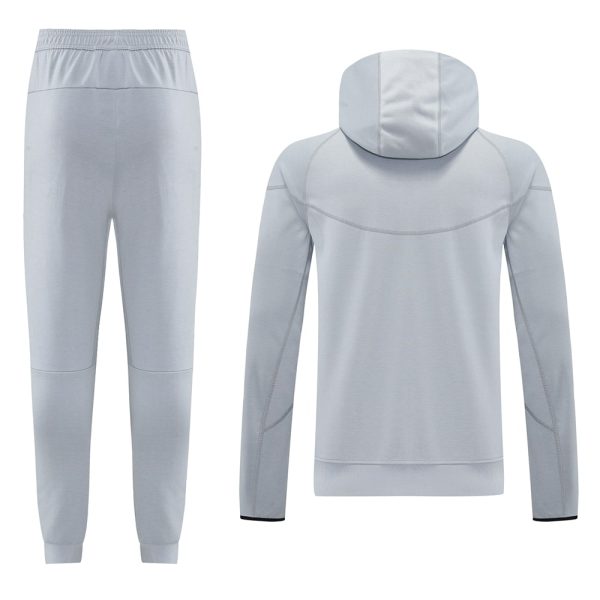 25/26 Barcelona Grey Hoodie Tracksuit - Image 7