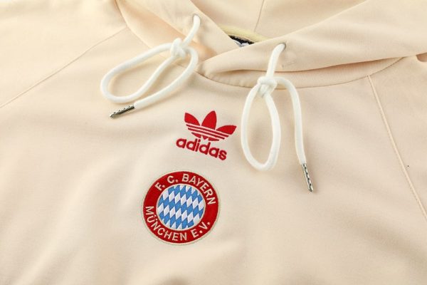 24/25 Bayern Beige Hoodie Tracksuit - Image 3