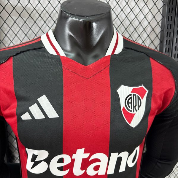 25/26 River Plate Long Sleeve Away Kit Player Version - Image 3