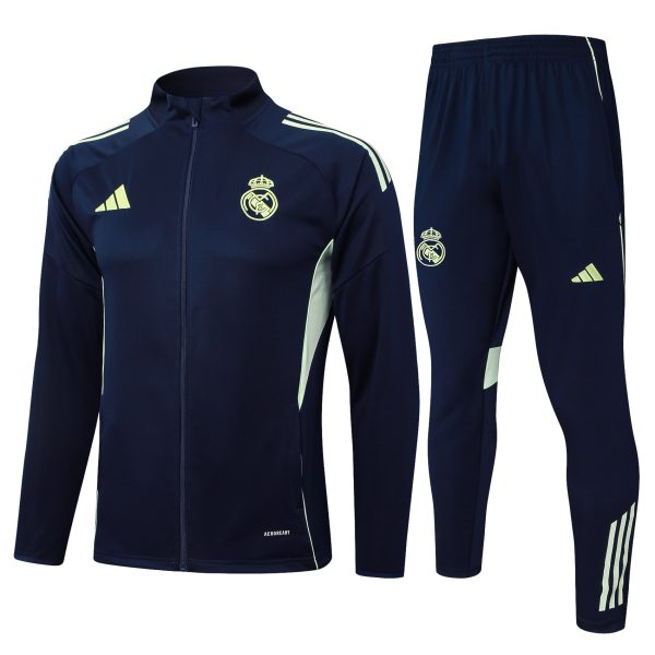 25/26 Real Madrid Royal Blue Full Zipper Tracksuit