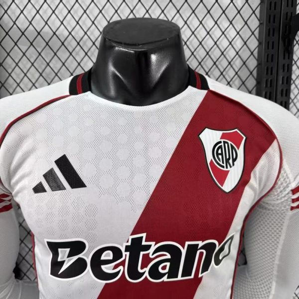 25/26 River Plate Long Sleeve Home Kit Player Version - Image 3
