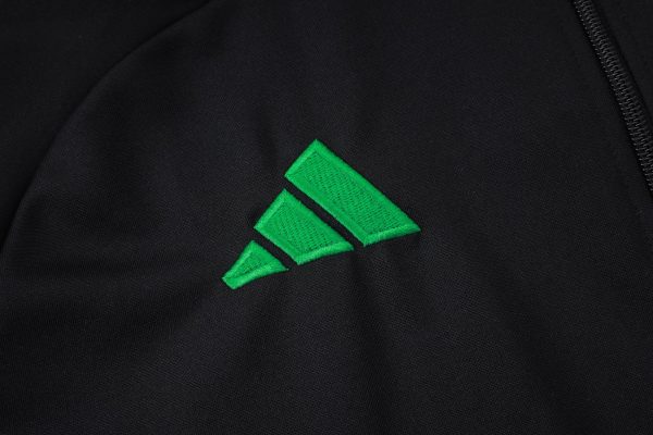 25/26 Arsenal Black & Green Full Zipper Tracksuit - Image 5