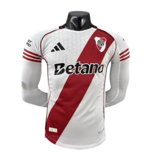 25/26 River Plate Long Sleeve Home Kit Player Version