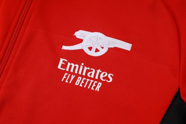25/26 Arsenal Red Full Zipper Tracksuit - Image 4