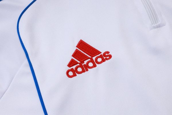 25/26 Bayern Munich White Half Zipper Tracksuit - Image 4