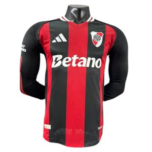 25/26 River Plate Long Sleeve Away Kit Player Version