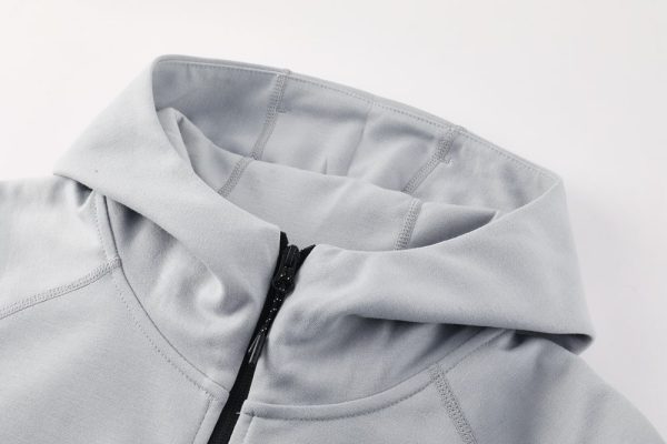 25/26 Barcelona Grey Hoodie Tracksuit - Image 4