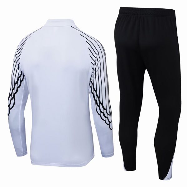 25/26 PSG White Half Zipper Tracksuit - Image 3