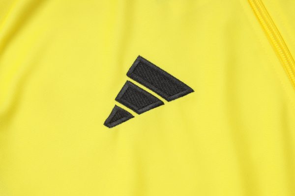 25/26 Real Madrid Royal Yellow Full Zipper Tracksuit - Image 3