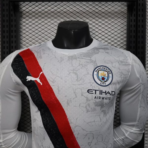 25/26 Manchester City Away Long Sleeve Kit Player Version - Image 3