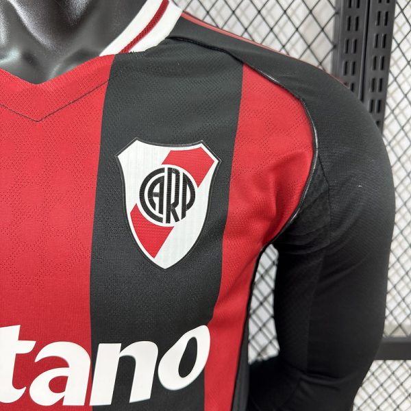 25/26 River Plate Long Sleeve Away Kit Player Version - Image 4