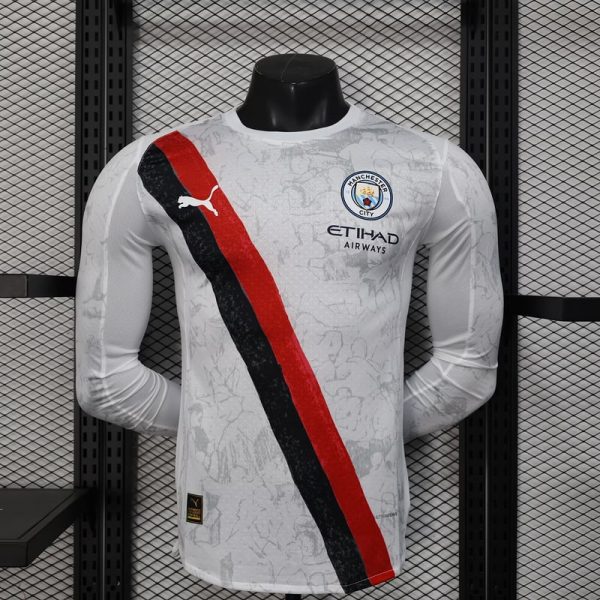 25/26 Manchester City Away Long Sleeve Kit Player Version - Image 2