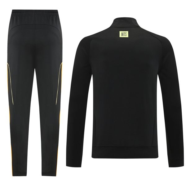 25/26 Arsenal Black Full Zipper Tracksuit - Image 5
