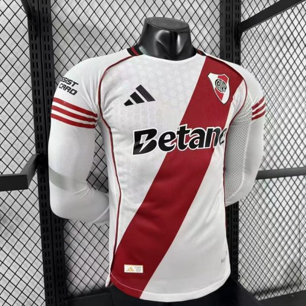 25/26 River Plate Long Sleeve Home Kit Player Version - Image 2