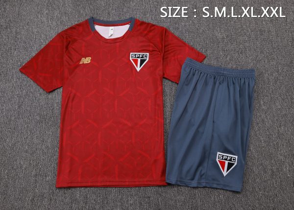 25/26 Sao Paulo Dark Red Training Kit - Image 4