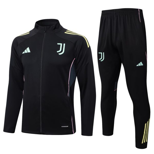 25/26 Juventus Black Full Zipper Tracksuit