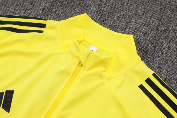 25/26 Real Madrid Royal Yellow Full Zipper Tracksuit - Image 2