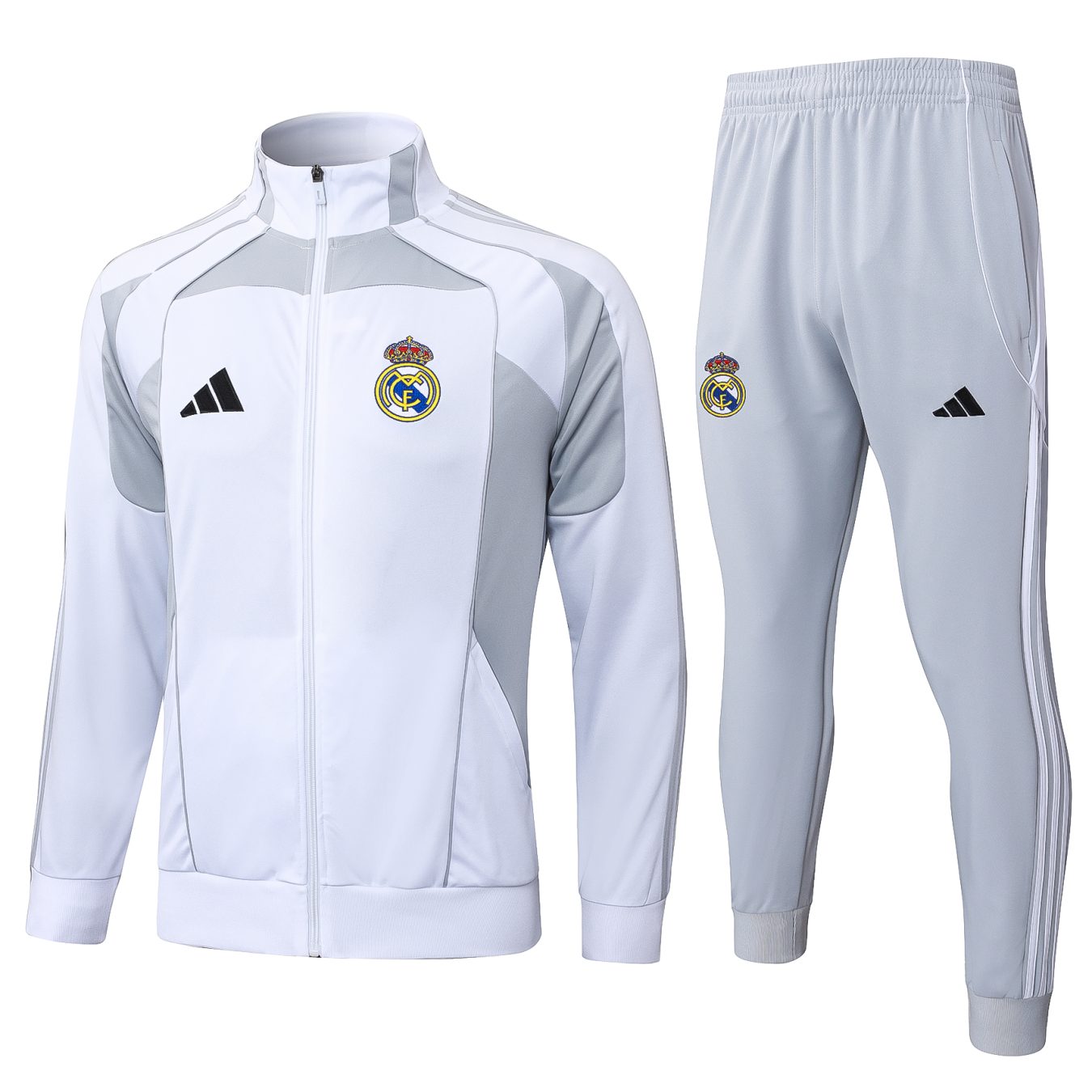 25/26 Real Madrid White Gray kids Tracksuit