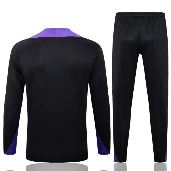 25/26 Barcelona Black & Purple Half Zipper Tracksuit - Image 6