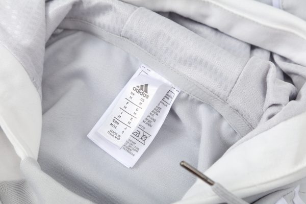25/26 Real Madrid Light Gray Sweatshirt Tracksuit - Image 5
