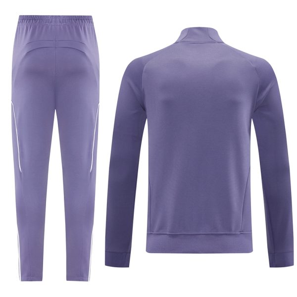 25/26 Manchester United Purple  Full Zipper Tracksuit - Image 9