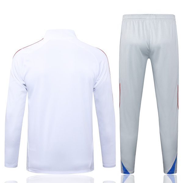 25/26 Bayern Munich White Half Zipper Tracksuit - Image 5