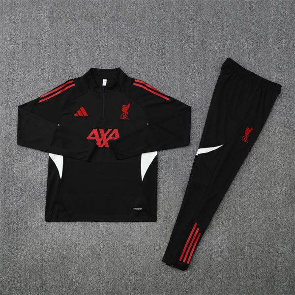 25/26 LVP Black Half Zipper Tracksuit - Image 2
