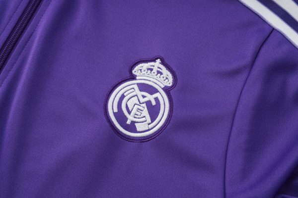 24/25 Real Madrid Purple Vintage Edition Tracksuit - Image 5
