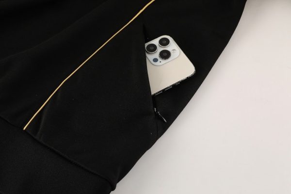 25/26 Arsenal Black Hoodie Tracksuit - Image 5