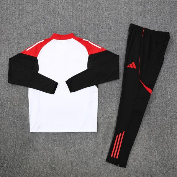 25/26 Arsenal White Half Zipper Tracksuit - Image 7