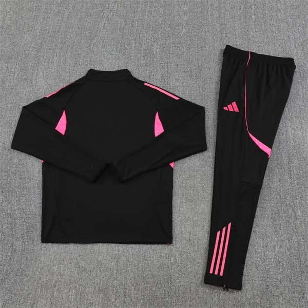 25/26 Arsenal Black Half Zipper Tracksuit - Image 6