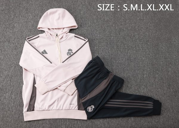 25/26 Real Madrid Half Zip Hoodie - Image 2