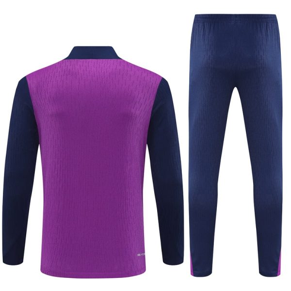 25/26 Fc Barcelona Pink Half Zipper Tracksuit - Image 8