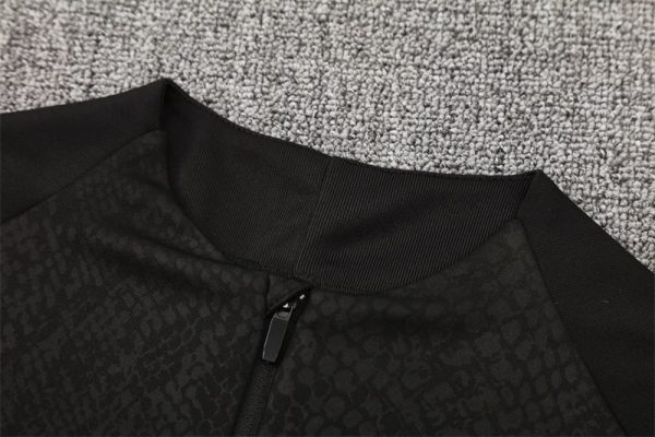 25/26 Barcelona Black Half Zipper Tracksuit - Image 3