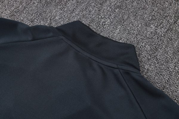 25/26 Real Madrid Dark Gray Full Zipper Tracksuit - Image 5
