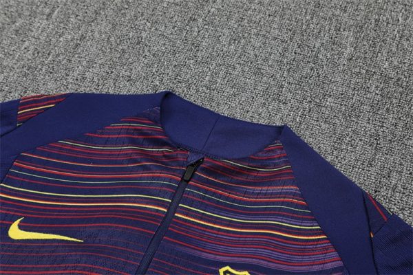 25/26 Fc Barcelona Yellow and Blue Half Zipper Tracksuit - Image 4