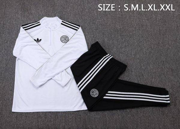 25/26 Germany White Half Zipper Tracksuit - Image 2