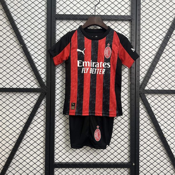 25/26 Ac Milan Home Kids Kit - Image 5
