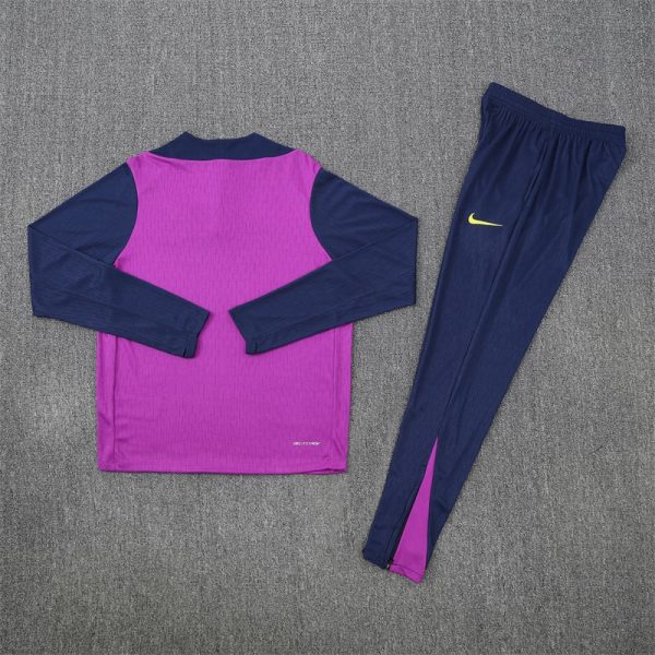 25/26 Fc Barcelona Pink Half Zipper Tracksuit - Image 7