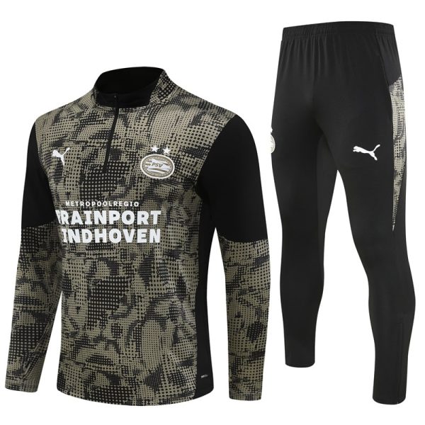 25/26 Eindhoven Black Half Zipper Tracksuit