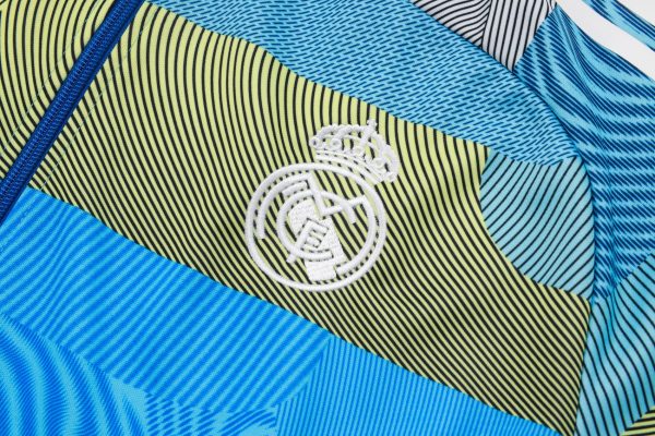 25/26 Real Madrid Blue Green Tracksuit - Image 4