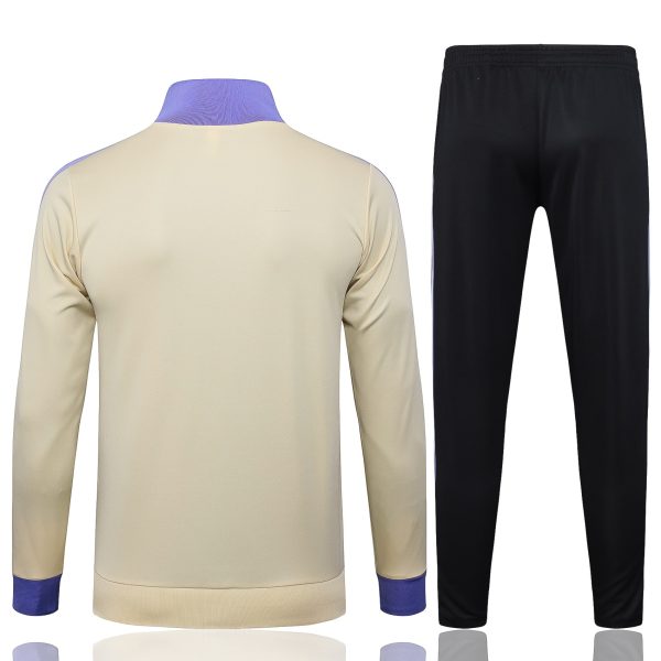 24/25 Real Madrid Apricot Color Full Zipper Tracksuit - Image 5