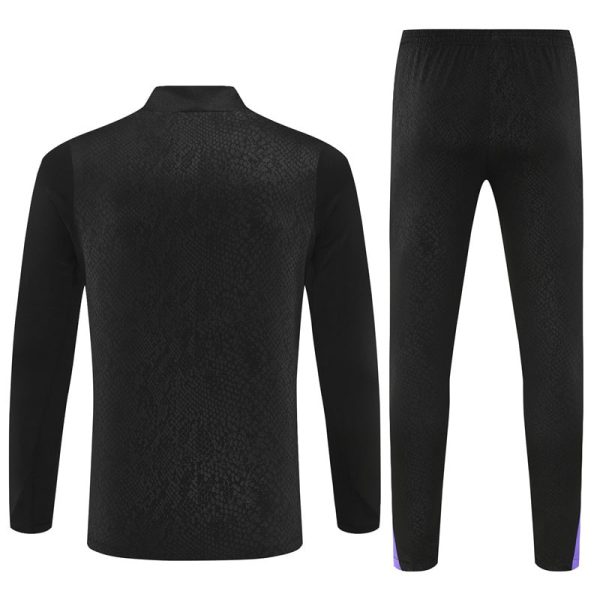 25/26 Barcelona Black Half Zipper Tracksuit - Image 9