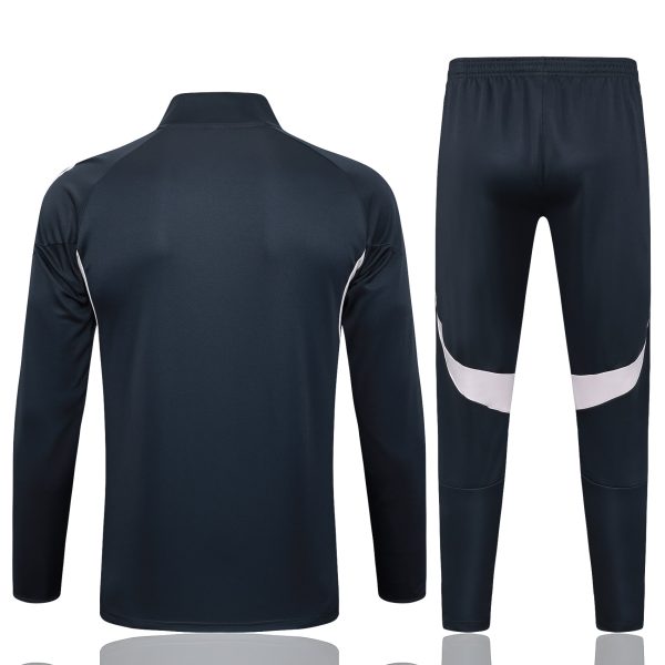 25/26 Real Madrid Dark Gray Full Zipper Tracksuit - Image 6
