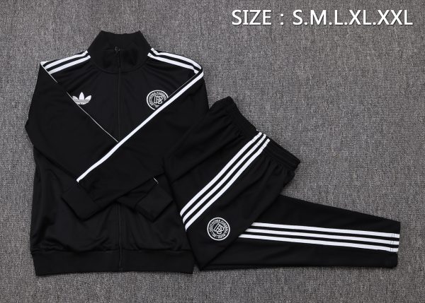25/26 Germany Black Full Zipper Tracksuit - Image 2