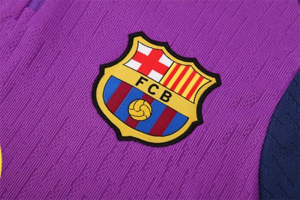 25/26 Fc Barcelona Pink Half Zipper Tracksuit - Image 5
