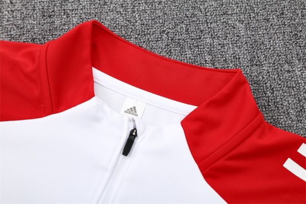 25/26 Arsenal White Half Zipper Tracksuit - Image 6