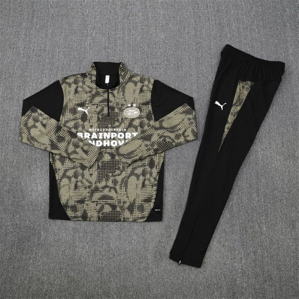 25/26 Eindhoven Black Half Zipper Tracksuit - Image 2