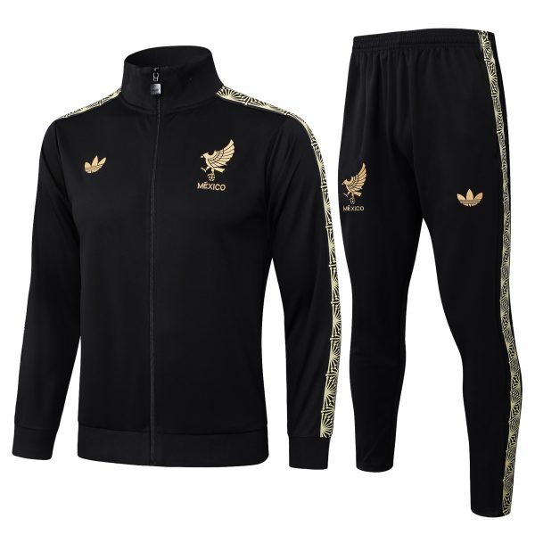 25/26 Mexico Black full Zipper Tracksuit